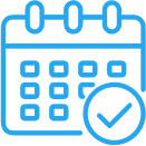 Interactive calendar for test requests and resource availability 